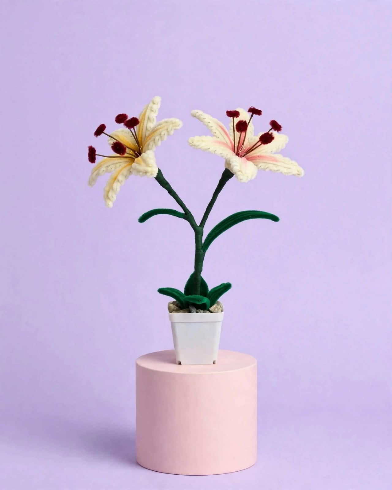 Two branches of Lilies
